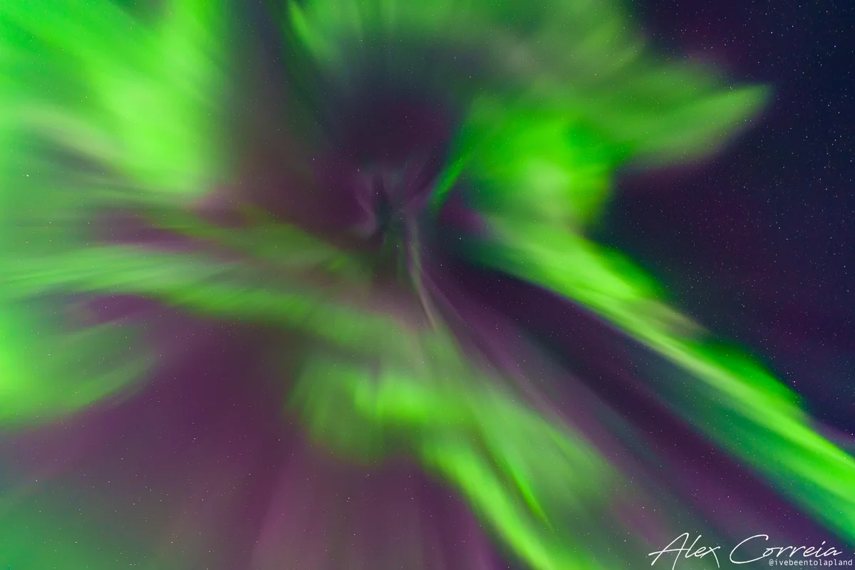 Aurora sobre a cabeça, Suécia
